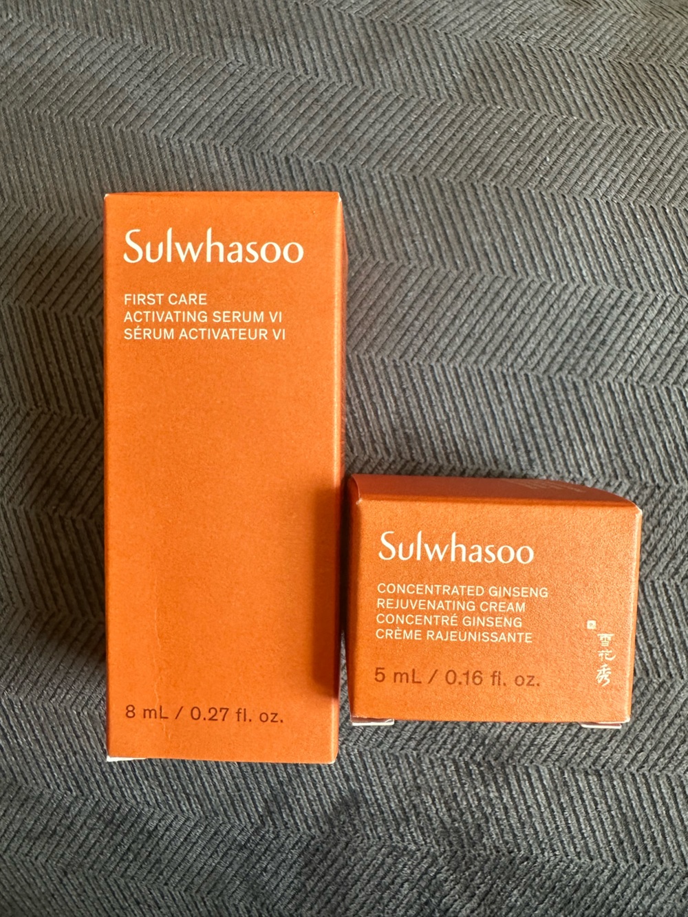 Sulwhasoo First Care Activating Serum VI and concentrated ginseng cream